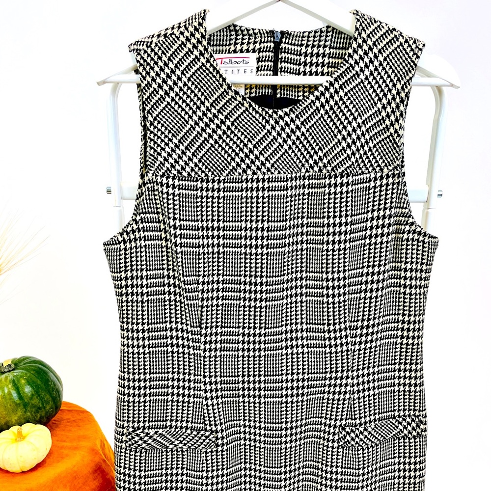 Talbots Petite Gingham Sleeveless Dress | Size 8P
